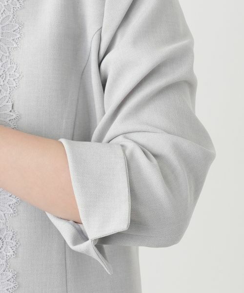 Leilian / レリアン セットアップ | 刺繍ノーカラースーツ【セレモニー】【Leilian WHITE LABEL】 | 詳細14