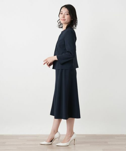 Leilian / レリアン セットアップ | 刺繍ノーカラースーツ【セレモニー】【Leilian WHITE LABEL】 | 詳細2