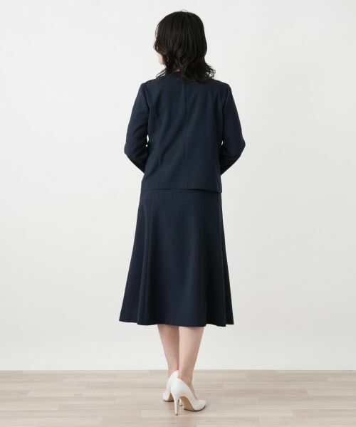 Leilian / レリアン セットアップ | 刺繍ノーカラースーツ【セレモニー】【Leilian WHITE LABEL】 | 詳細3