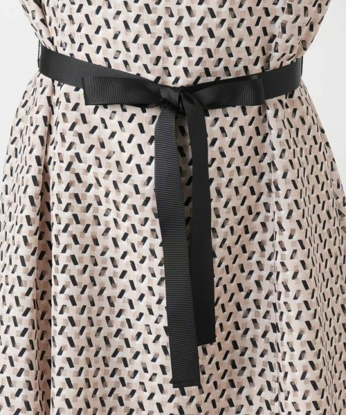 Leilian / レリアン ドレス | 幾何学柄フレアワンピース【Leilian WHITE LABEL】 | 詳細11