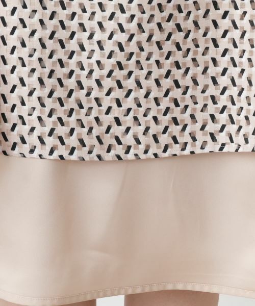 Leilian / レリアン ドレス | 幾何学柄フレアワンピース【Leilian WHITE LABEL】 | 詳細14