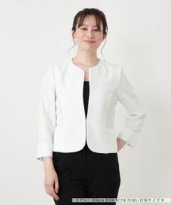 Leilian / レリアン テーラードジャケット | ノーカラージャケット【Leilian WHITE LABEL】
