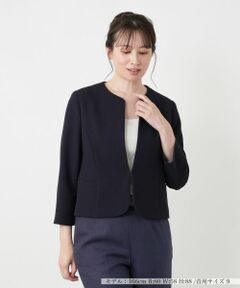 Leilian / レリアン テーラードジャケット | ノーカラージャケット【Leilian WHITE LABEL】