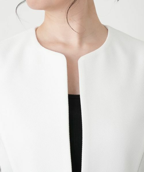 Leilian / レリアン テーラードジャケット | ノーカラージャケット【Leilian WHITE LABEL】 | 詳細10