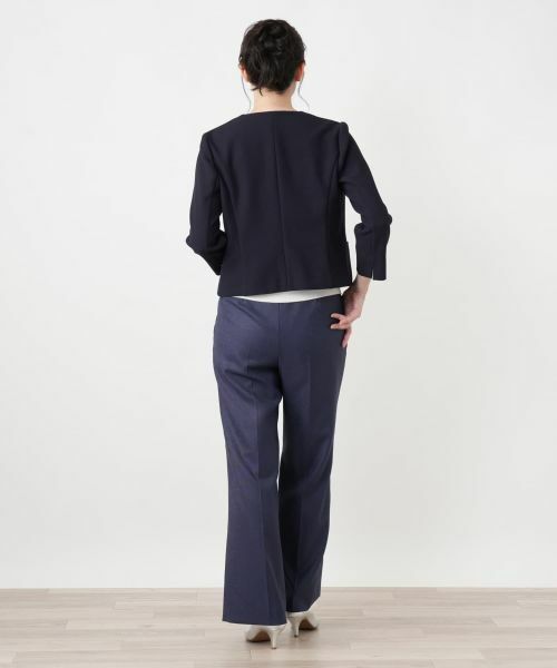 Leilian / レリアン テーラードジャケット | ノーカラージャケット【Leilian WHITE LABEL】 | 詳細3