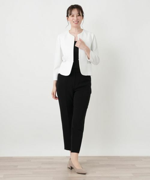 Leilian / レリアン テーラードジャケット | ノーカラージャケット【Leilian WHITE LABEL】 | 詳細4