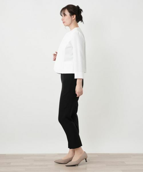 Leilian / レリアン テーラードジャケット | ノーカラージャケット【Leilian WHITE LABEL】 | 詳細5