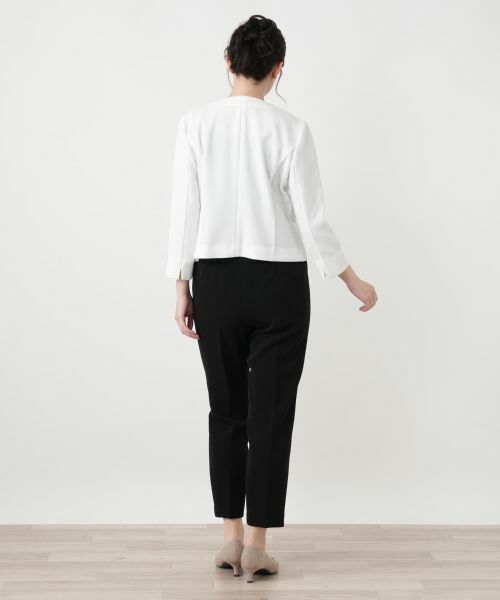 Leilian / レリアン テーラードジャケット | ノーカラージャケット【Leilian WHITE LABEL】 | 詳細6