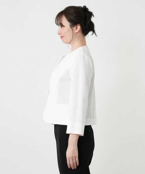 Leilian / レリアン テーラードジャケット | ノーカラージャケット【Leilian WHITE LABEL】 | 詳細8