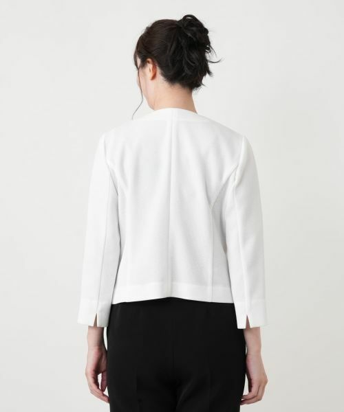 Leilian / レリアン テーラードジャケット | ノーカラージャケット【Leilian WHITE LABEL】 | 詳細9