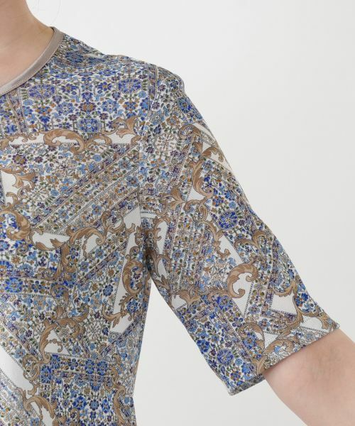 Leilian / レリアン カットソー | ペイズリー柄クルーネックカットソー【Leilian WHITE LABEL】 | 詳細15