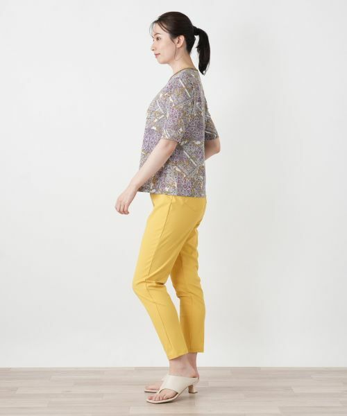 Leilian / レリアン カットソー | ペイズリー柄クルーネックカットソー【Leilian WHITE LABEL】 | 詳細5