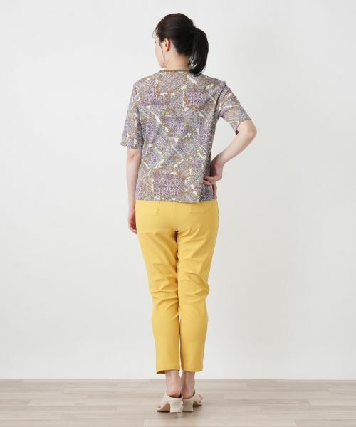 Leilian / レリアン カットソー | ペイズリー柄クルーネックカットソー【Leilian WHITE LABEL】 | 詳細6