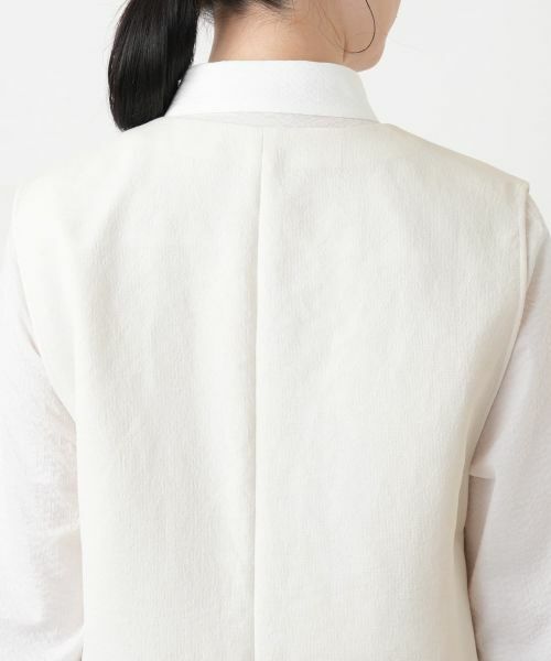 Leilian / レリアン テーラードジャケット | Vネックセミロングベスト【Leilian WHITE LABEL】 | 詳細11