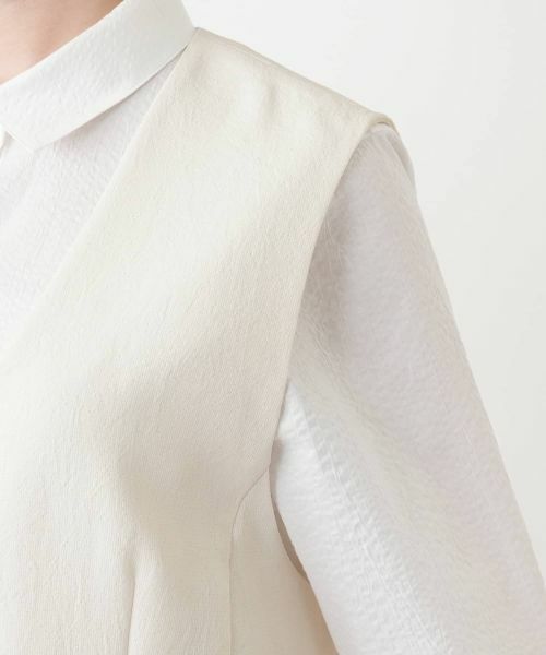 Leilian / レリアン テーラードジャケット | Vネックセミロングベスト【Leilian WHITE LABEL】 | 詳細12