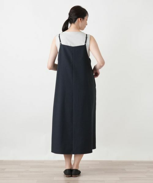 Leilian / レリアン ロング・マキシ丈ワンピース | フレアジャンパースカート【Leilian WHITE LABEL】 | 詳細3