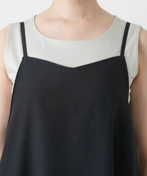 Leilian / レリアン ロング・マキシ丈ワンピース | フレアジャンパースカート【Leilian WHITE LABEL】 | 詳細7