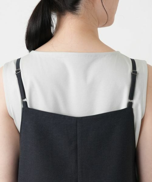 Leilian / レリアン ロング・マキシ丈ワンピース | フレアジャンパースカート【Leilian WHITE LABEL】 | 詳細8