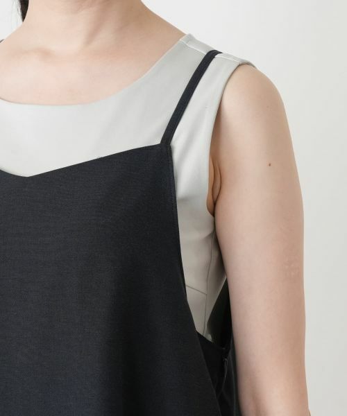 Leilian / レリアン ロング・マキシ丈ワンピース | フレアジャンパースカート【Leilian WHITE LABEL】 | 詳細9