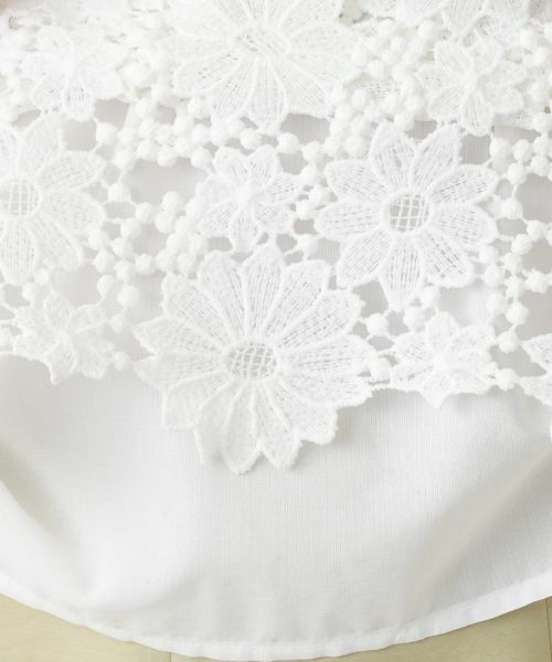 Leilian / レリアン カットソー | レース切替クルーネックカットソー【Leilian WHITE LABEL】 | 詳細14