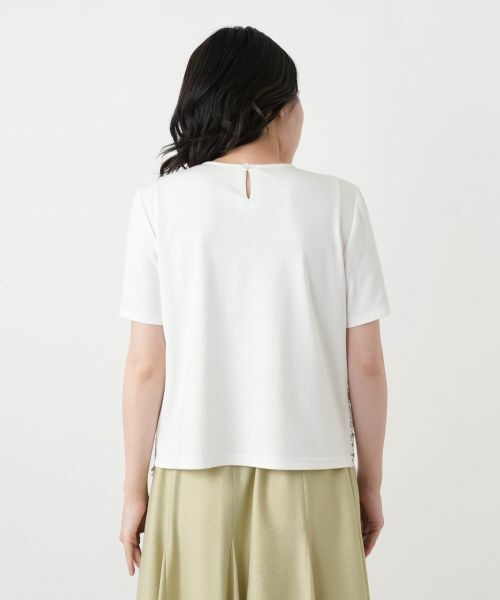 Leilian / レリアン カットソー | レース切替クルーネックカットソー【Leilian WHITE LABEL】 | 詳細19