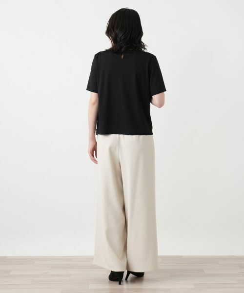 Leilian / レリアン カットソー | レース切替クルーネックカットソー【Leilian WHITE LABEL】 | 詳細3