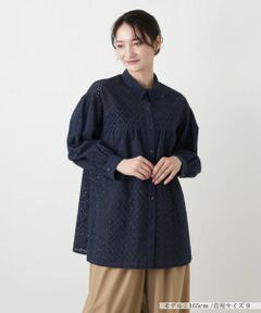 Leilian / レリアン シャツ・ブラウス | アイレットレースブラウス【Leilian WHITE LABEL】