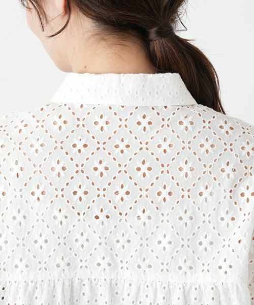 Leilian / レリアン シャツ・ブラウス | アイレットレースブラウス【Leilian WHITE LABEL】 | 詳細14