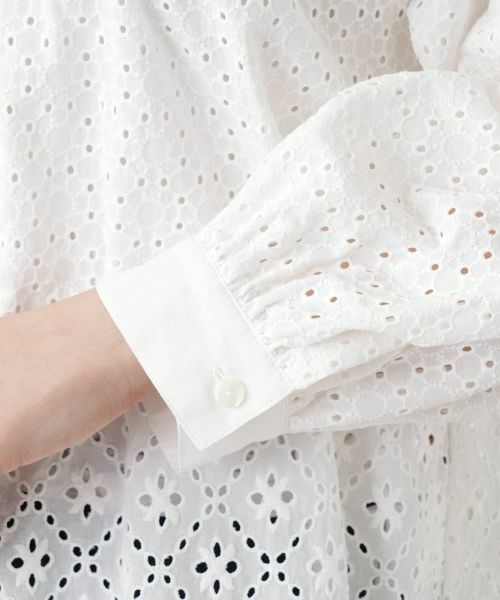 Leilian / レリアン シャツ・ブラウス | アイレットレースブラウス【Leilian WHITE LABEL】 | 詳細16