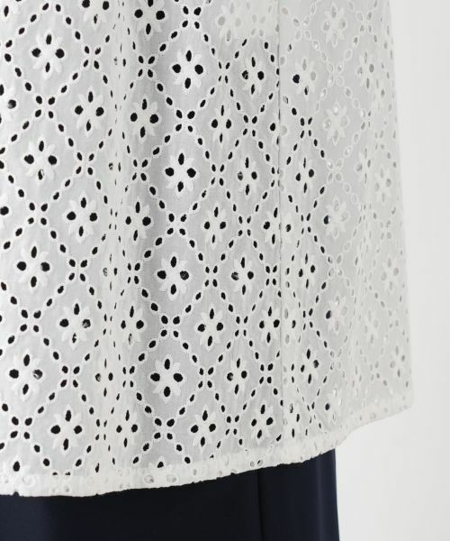 Leilian / レリアン シャツ・ブラウス | アイレットレースブラウス【Leilian WHITE LABEL】 | 詳細17