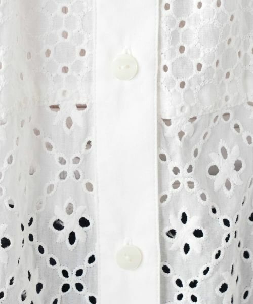 Leilian / レリアン シャツ・ブラウス | アイレットレースブラウス【Leilian WHITE LABEL】 | 詳細18