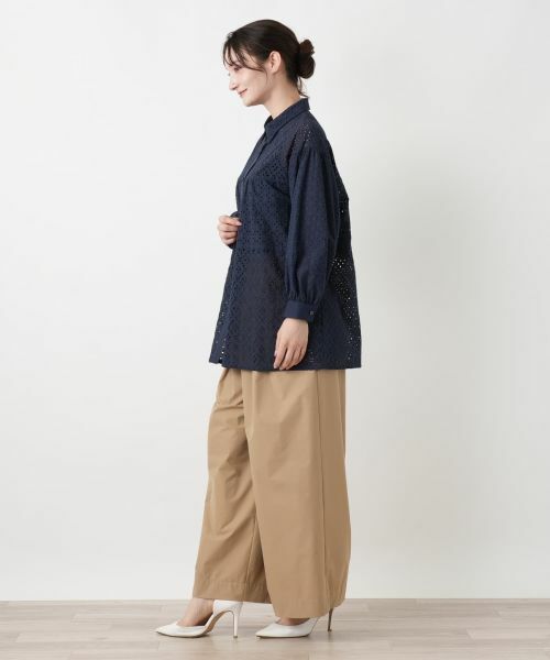 Leilian / レリアン シャツ・ブラウス | アイレットレースブラウス【Leilian WHITE LABEL】 | 詳細2