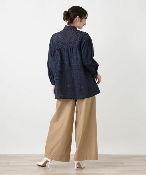 Leilian / レリアン シャツ・ブラウス | アイレットレースブラウス【Leilian WHITE LABEL】 | 詳細3