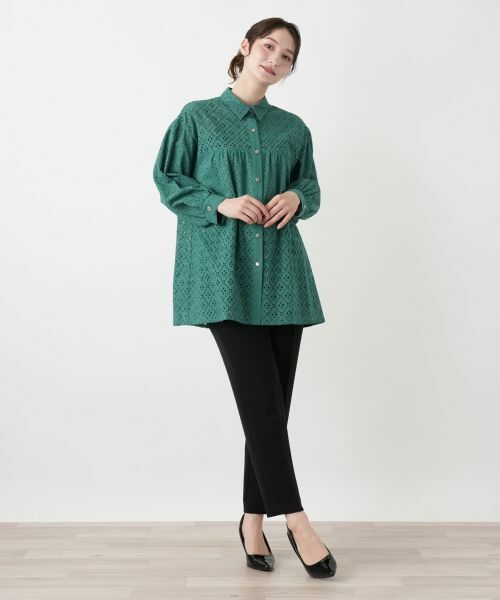 Leilian / レリアン シャツ・ブラウス | アイレットレースブラウス【Leilian WHITE LABEL】 | 詳細4