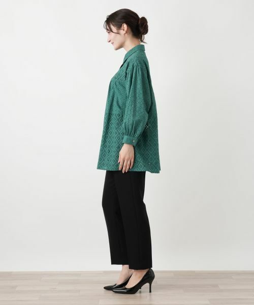 Leilian / レリアン シャツ・ブラウス | アイレットレースブラウス【Leilian WHITE LABEL】 | 詳細5