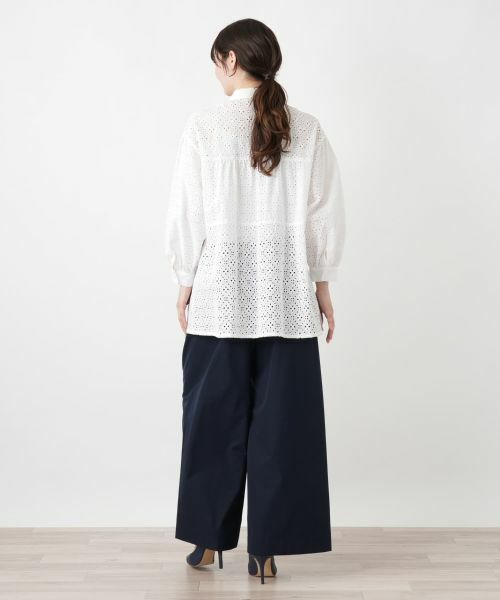 Leilian / レリアン シャツ・ブラウス | アイレットレースブラウス【Leilian WHITE LABEL】 | 詳細9