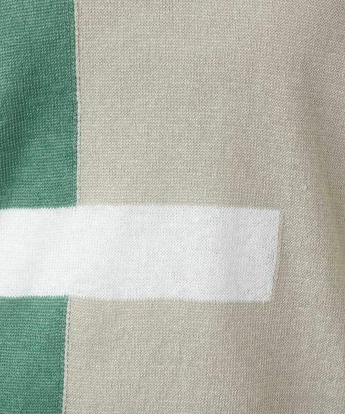 Leilian / レリアン ニット・セーター | ブロック柄クルーネックニット【HAND】 | 詳細23