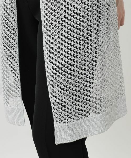 Leilian / レリアン テーラードジャケット | シアーロングベスト【HAND】 | 詳細13