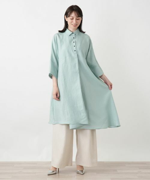 Leilian / レリアン シャツ・ブラウス | フレアチュニックブラウス【stefania carrera】 | 詳細4