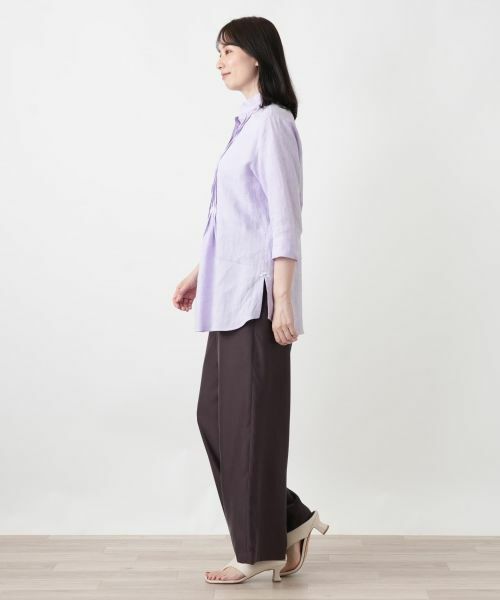 Leilian / レリアン シャツ・ブラウス | ピンタックフレアブラウス | 詳細2
