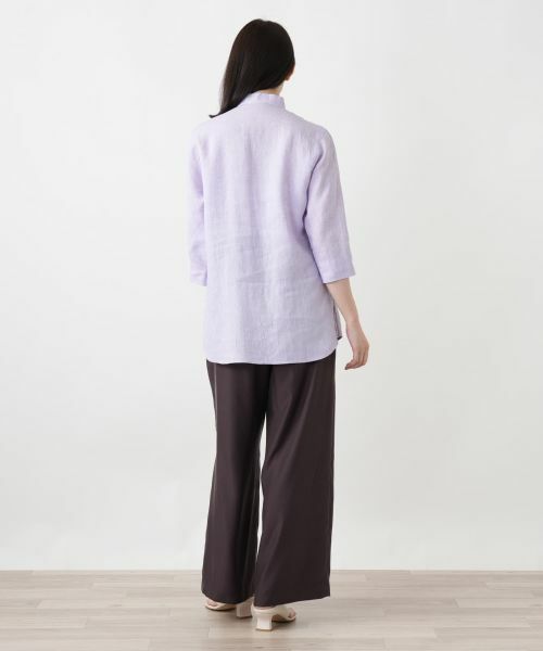 Leilian / レリアン シャツ・ブラウス | ピンタックフレアブラウス | 詳細3