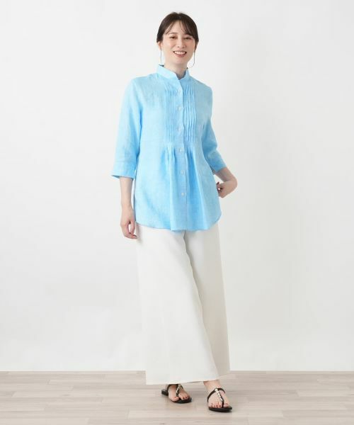 Leilian / レリアン シャツ・ブラウス | ピンタックフレアブラウス | 詳細4