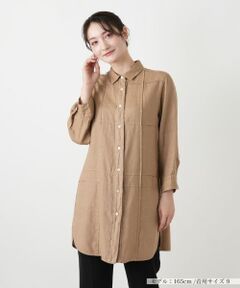 Leilian / レリアン シャツ・ブラウス | 切替チュニックブラウス【ROSSO35】