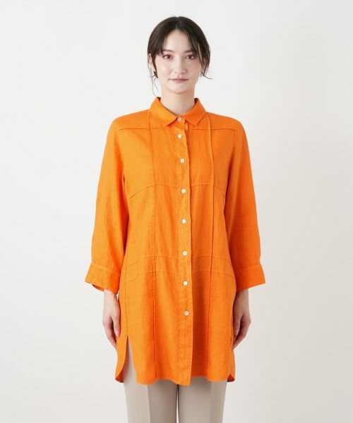 Leilian / レリアン シャツ・ブラウス | 切替チュニックブラウス【ROSSO35】 | 詳細10