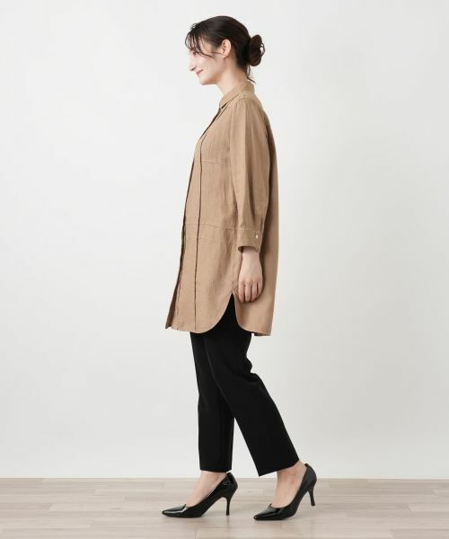 Leilian / レリアン シャツ・ブラウス | 切替チュニックブラウス【ROSSO35】 | 詳細2