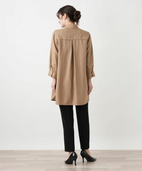 Leilian / レリアン シャツ・ブラウス | 切替チュニックブラウス【ROSSO35】 | 詳細3