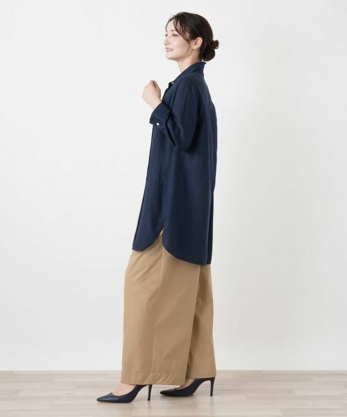 Leilian / レリアン シャツ・ブラウス | 切替チュニックブラウス【ROSSO35】 | 詳細5