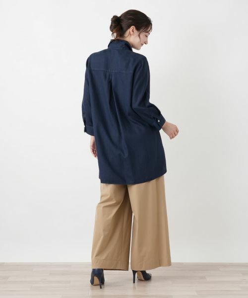 Leilian / レリアン シャツ・ブラウス | 切替チュニックブラウス【ROSSO35】 | 詳細6