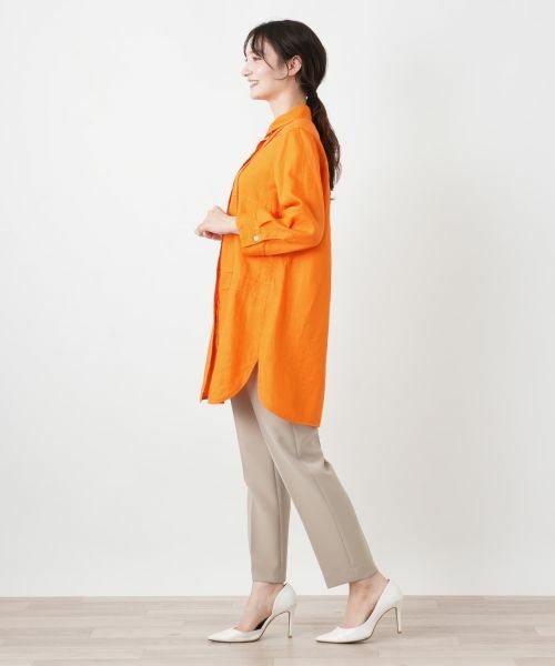 Leilian / レリアン シャツ・ブラウス | 切替チュニックブラウス【ROSSO35】 | 詳細8