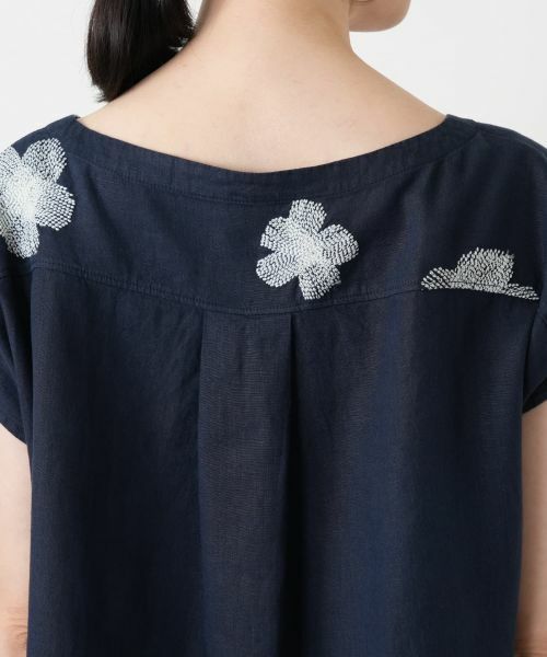 Leilian / レリアン シャツ・ブラウス | 花柄刺繍フレンチスリーブブラウス【ROSSO35】 | 詳細11